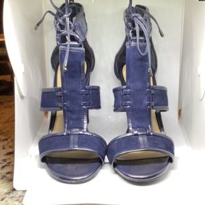 Gianni Bini Blue Suede and Leather Shoes